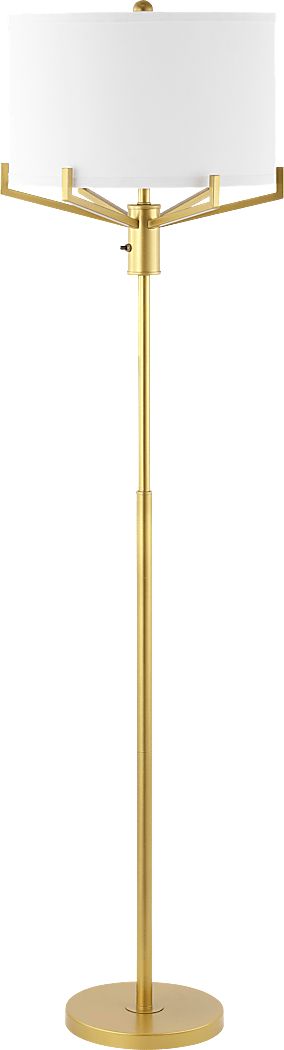 Hemlock Isle Gold Floor Lamp