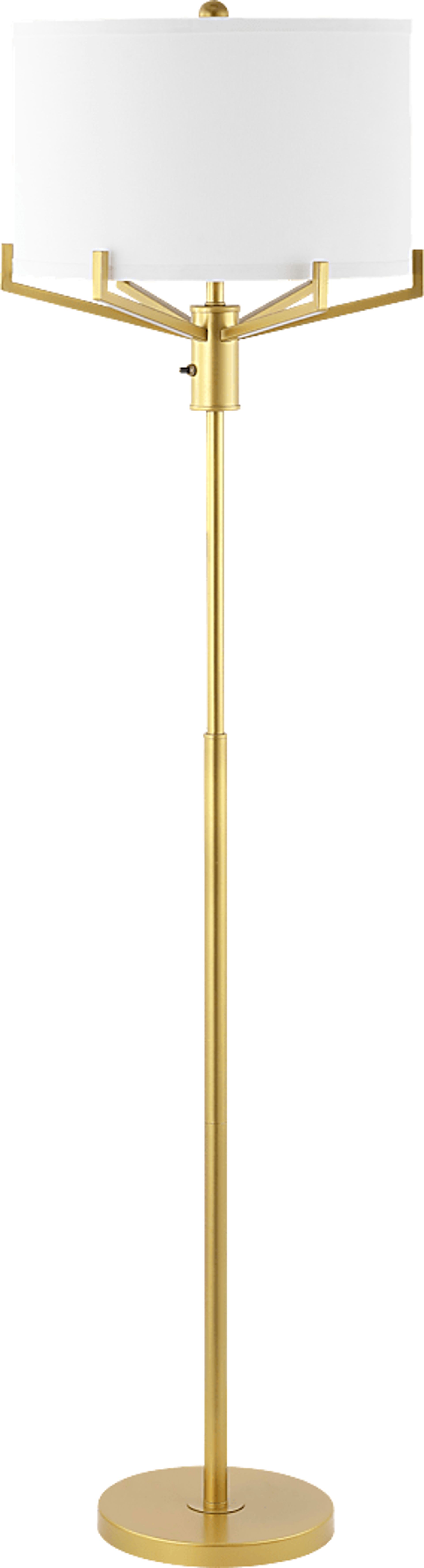 Hemlock Isle Gold Floor Lamp - Image 1
