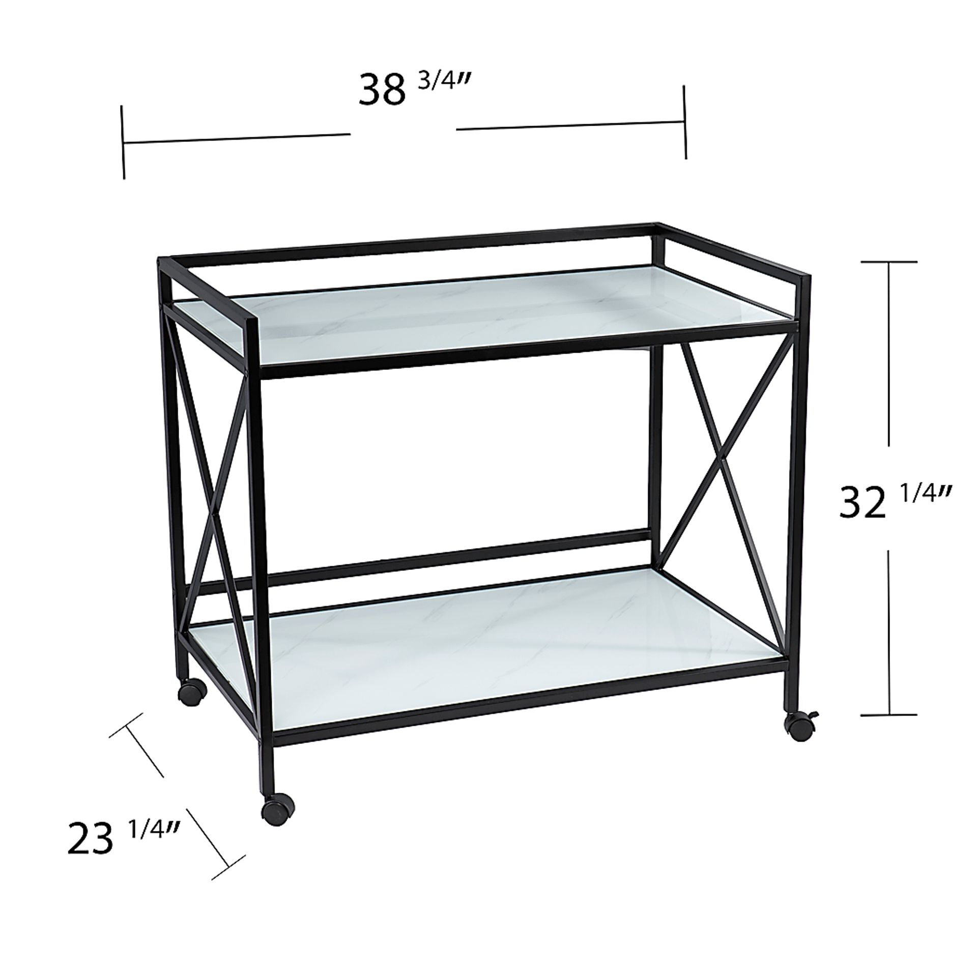Hemphill Black Bar Cart - Image 9