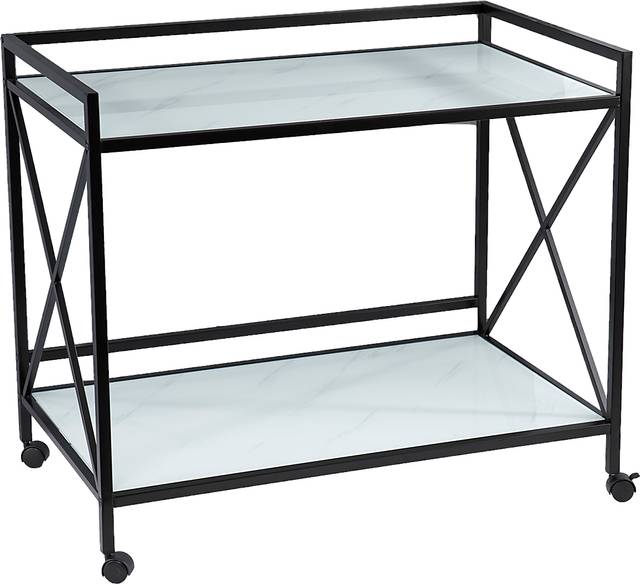 Hemphill Black Bar Cart - Thumbnail - Image 1