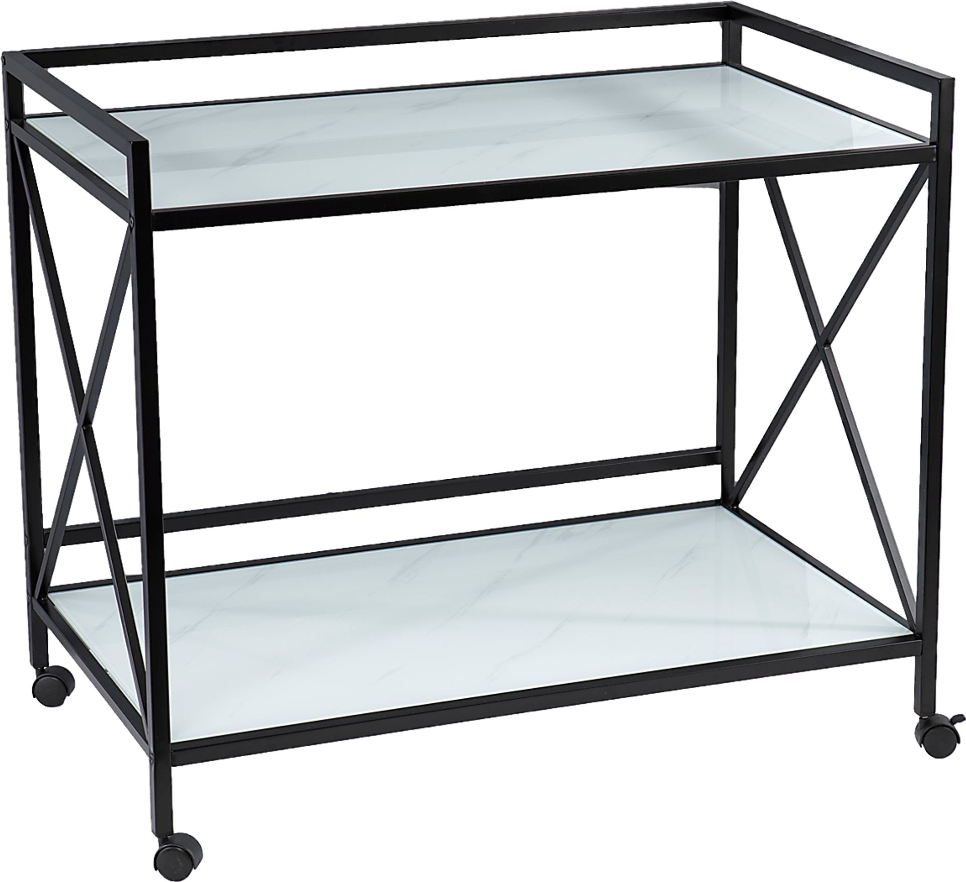 Hemphill Black Bar Cart - Image 1
