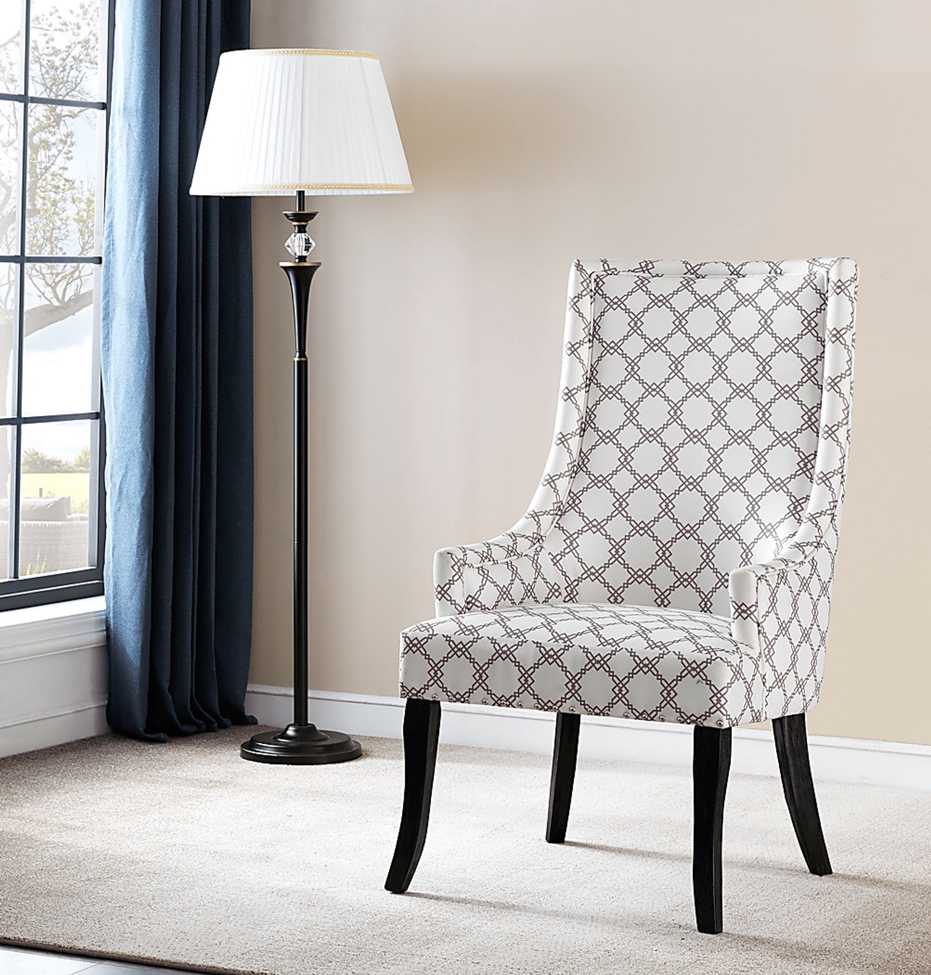 Henagen White Accent Chair - Image 4