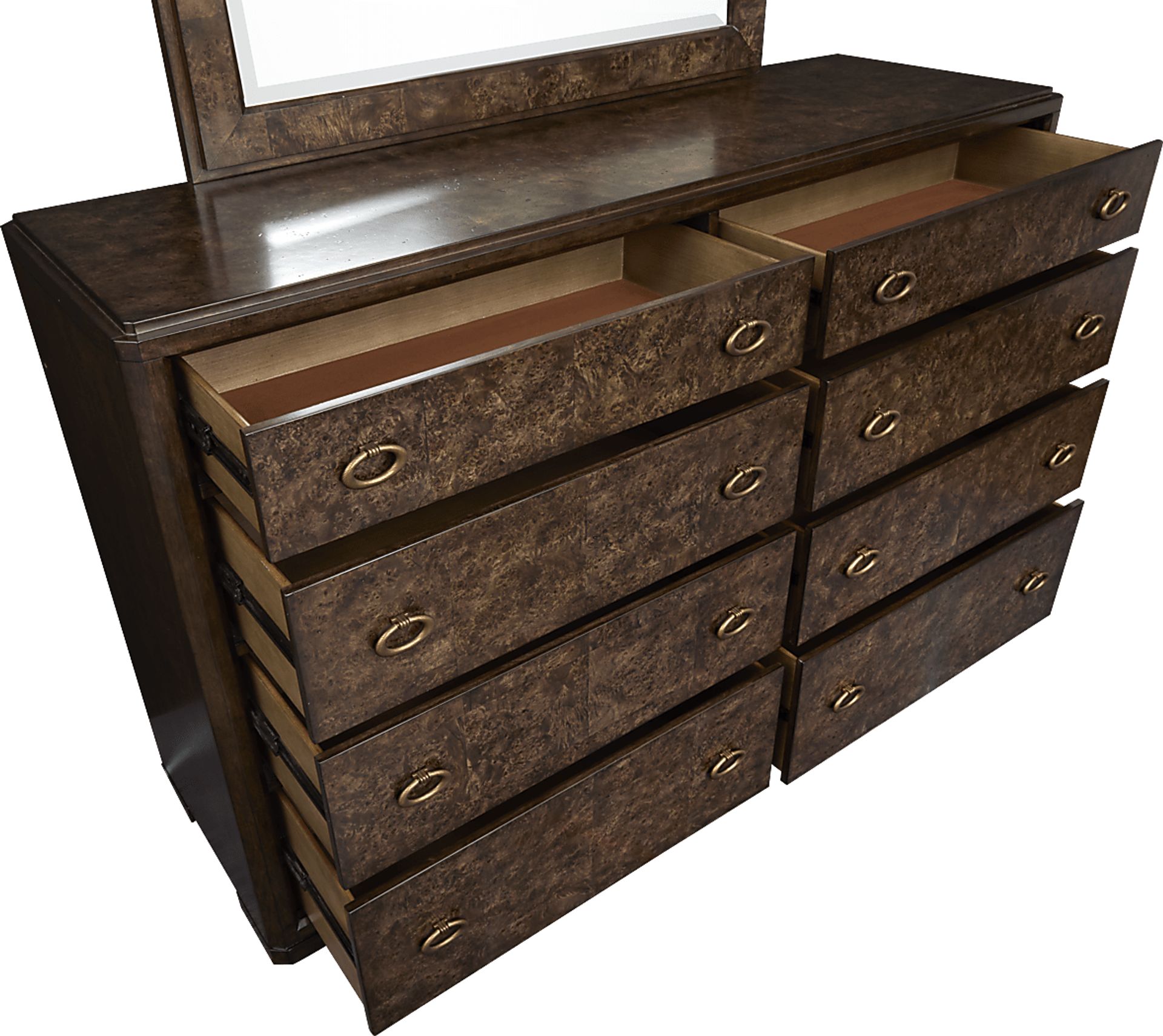 Henley Brown 5 Pc Queen Upholstered Bedroom - Image 5