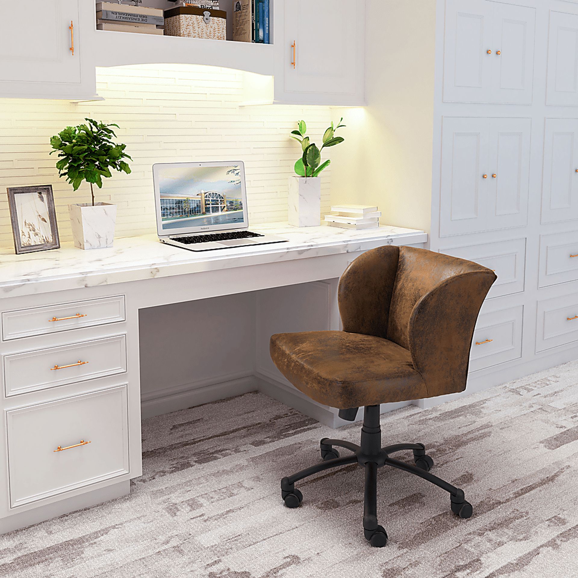 Henning Lane Brown Desk Chair - Image 2