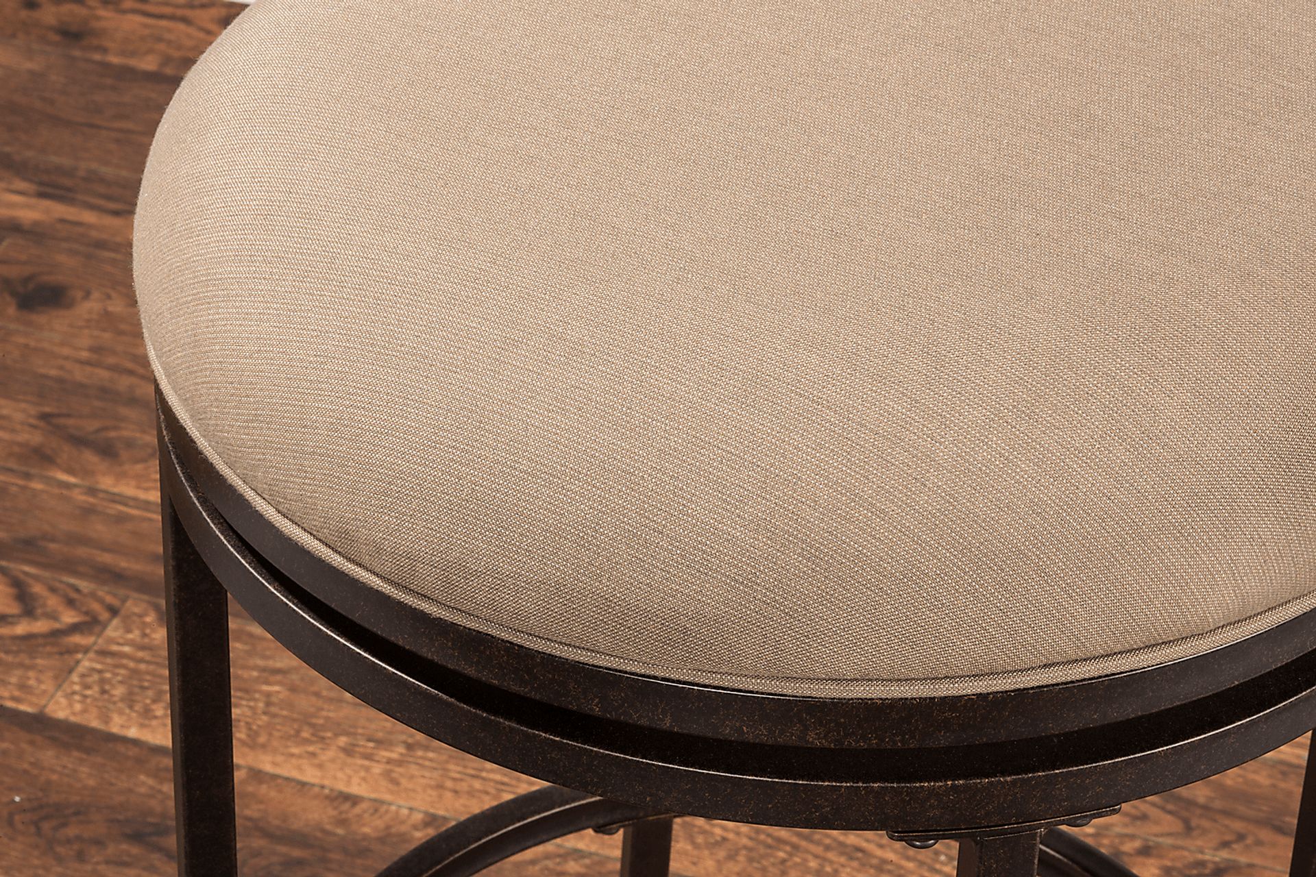Henning Mocha Outdoor Swivel Barstool - Image 3