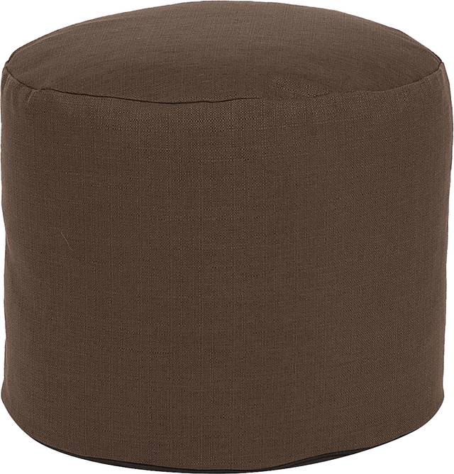 Henninger Brown Pouf - Thumbnail - Image 1
