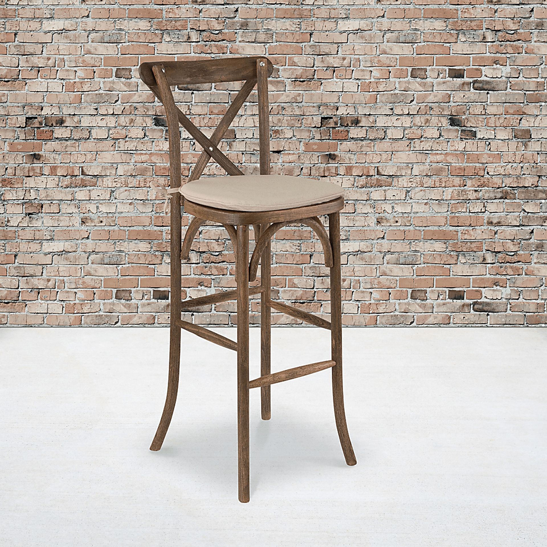 Henrici II Brown Barstool - Image 2