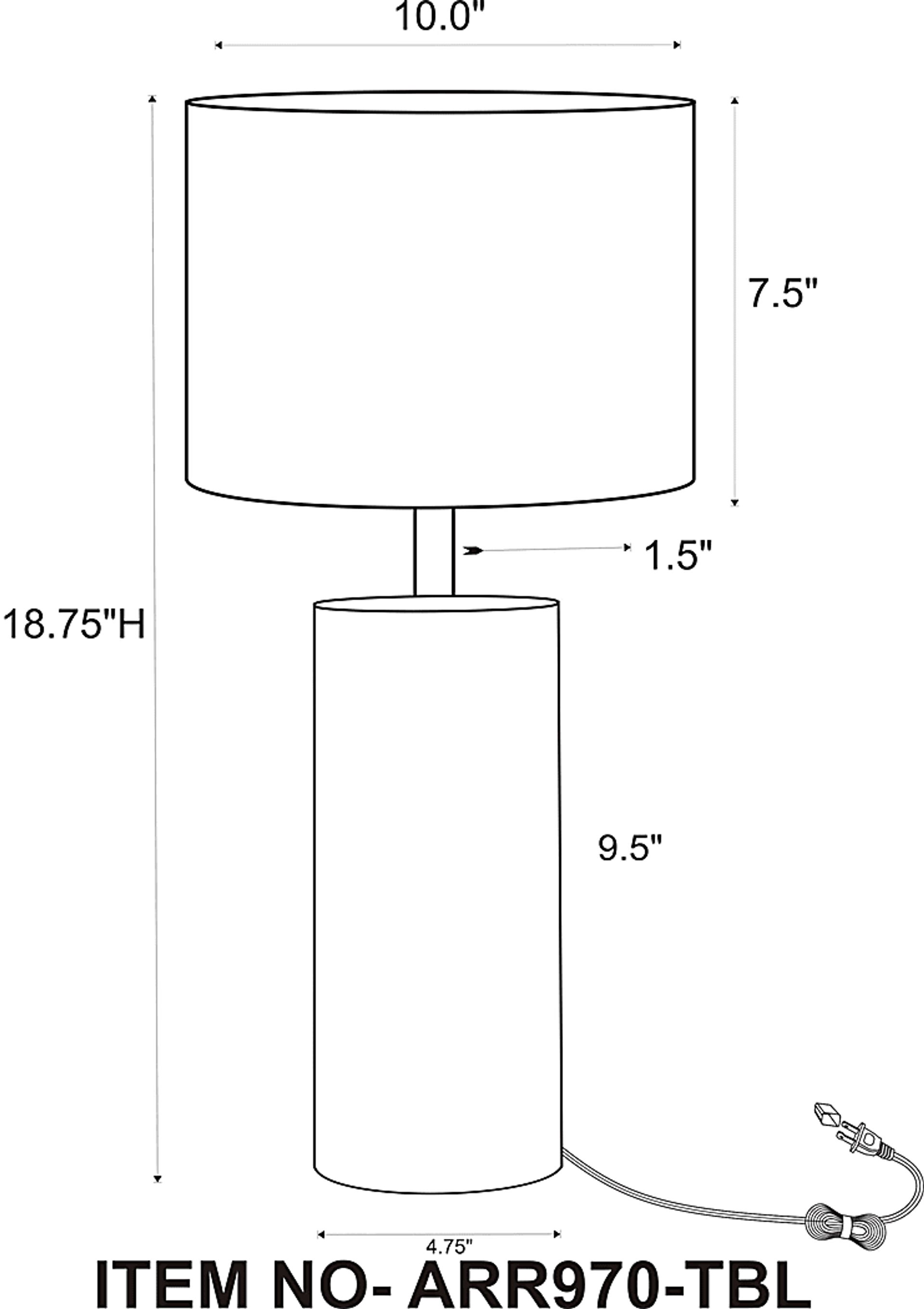 Henrico Bay Ivory Lamp - Image 10