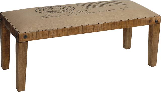 Henrietta Brown Accent Bench - Thumbnail - Image 1