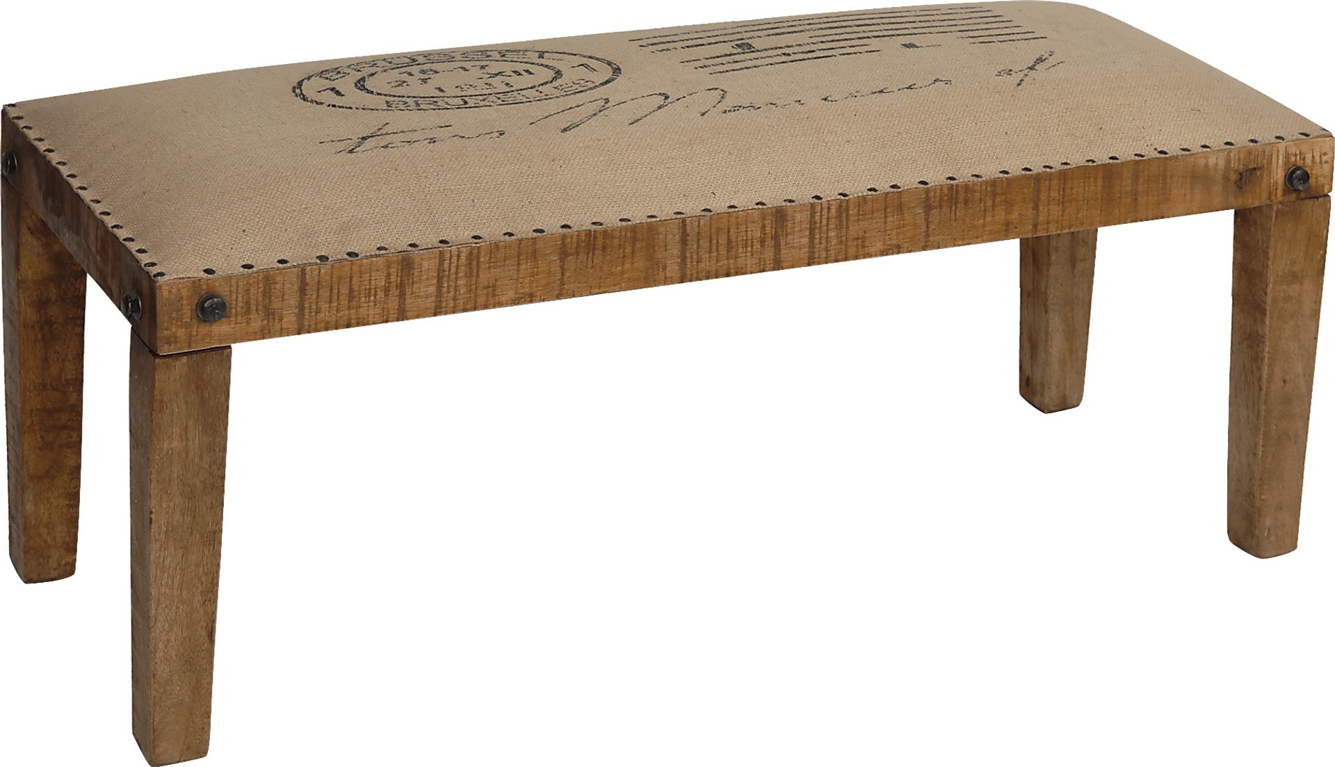Henrietta Brown Accent Bench - Image 1
