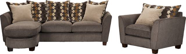 Henry Heights Pewter 3 Pc Sectional Living Room - Thumbnail - Image 1