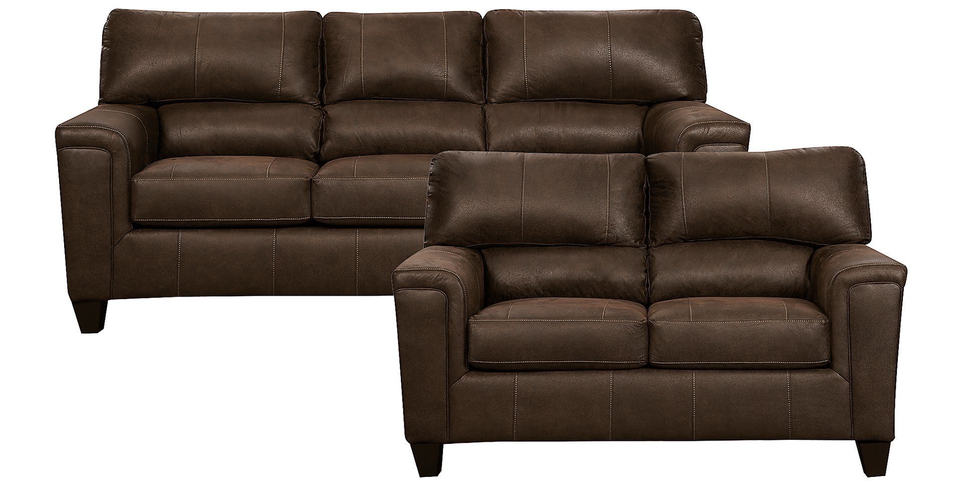 Henshaw Brown 2 Pc Living Room - Image 1