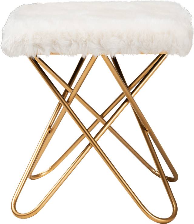 Henslowe White Ottoman - Thumbnail - Image 2