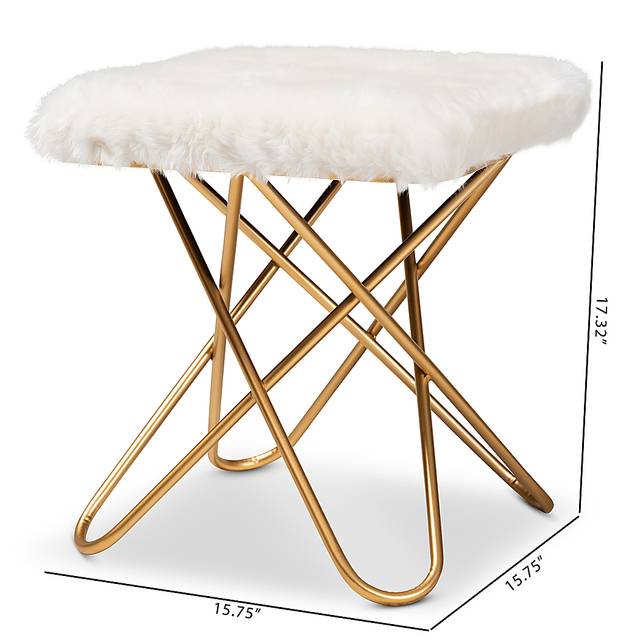 Henslowe White Ottoman - Thumbnail - Image 7