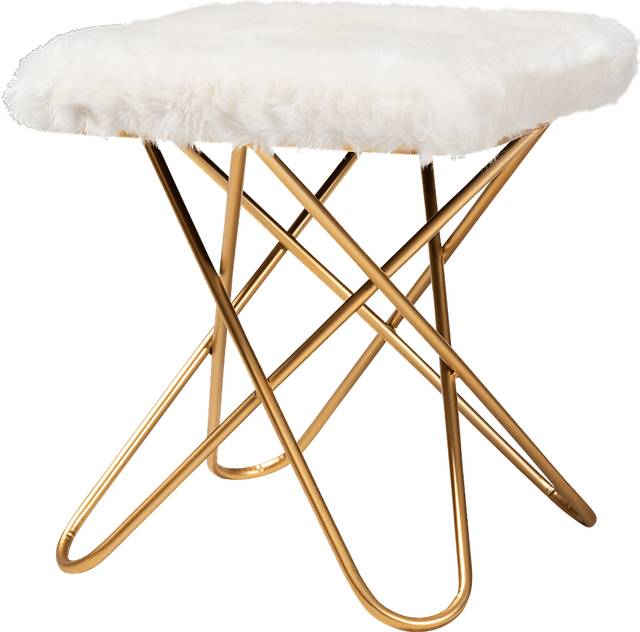 Henslowe White Ottoman - Thumbnail - Image 1