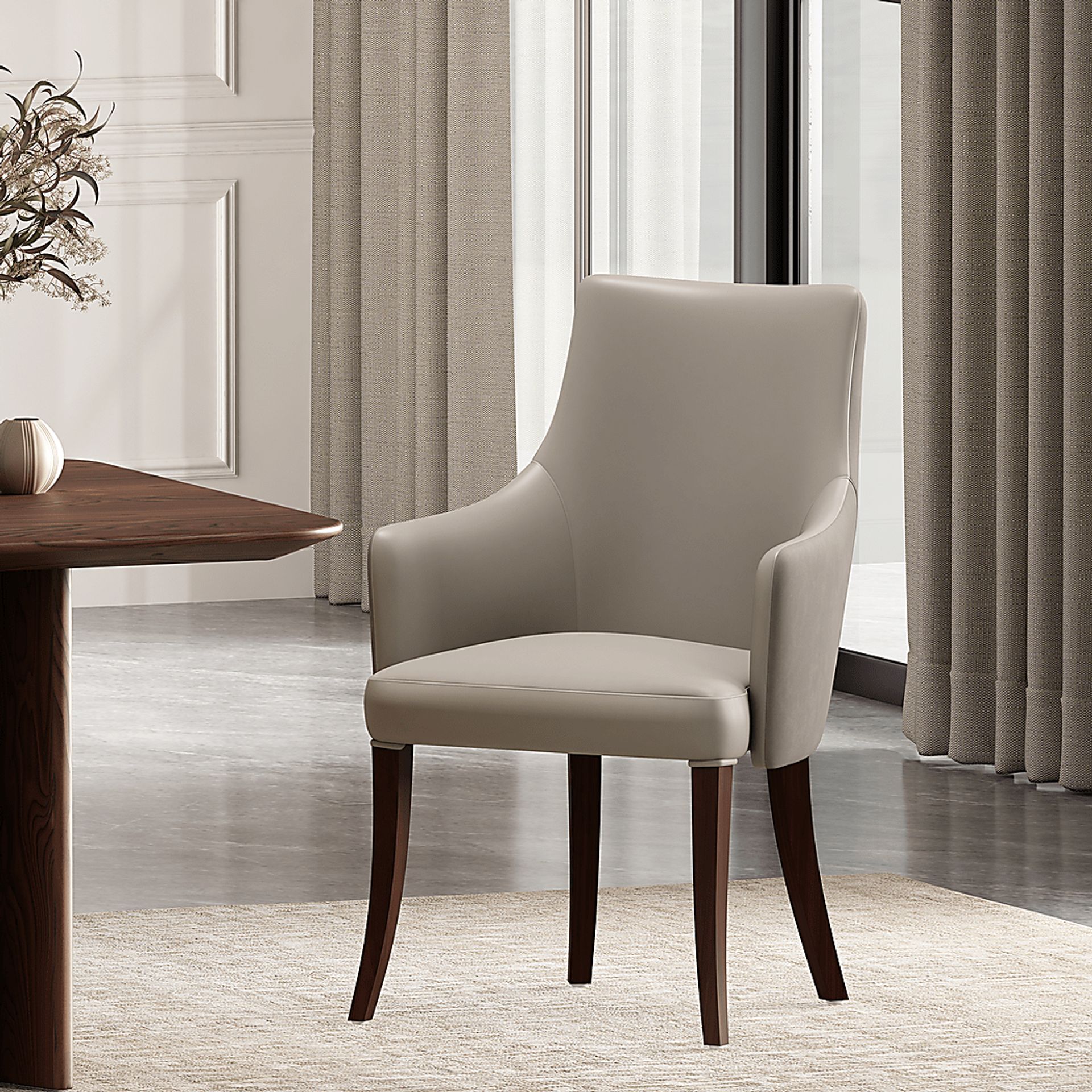 Herbcloud Light Gray Arm Chair - Image 2