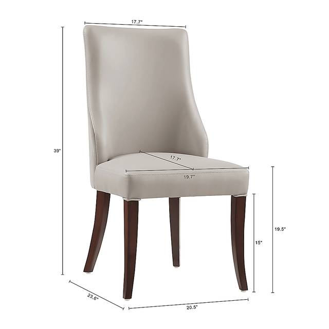 Herbcloud Light Gray Dining Chair, Set of 2 - Thumbnail - Image 5