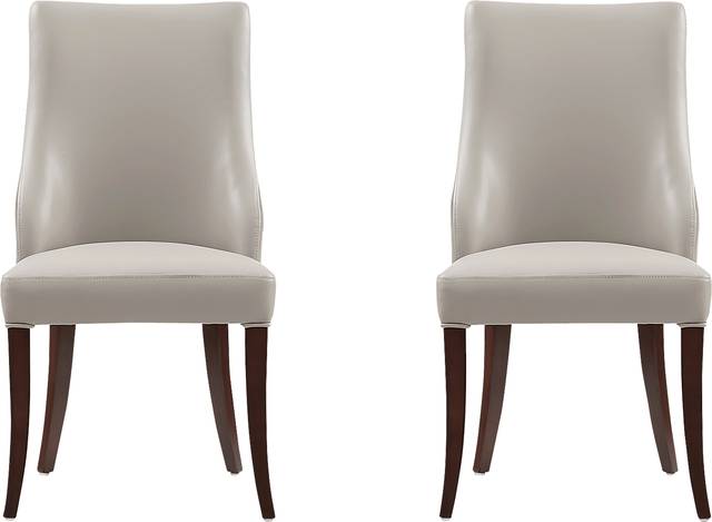 Herbcloud Light Gray Dining Chair, Set of 2 - Thumbnail - Image 1