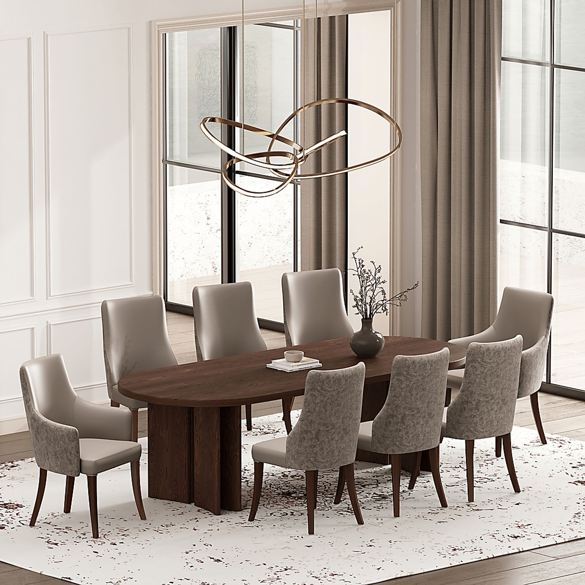 Herbcloud Taupe Arm Chair - Image 2