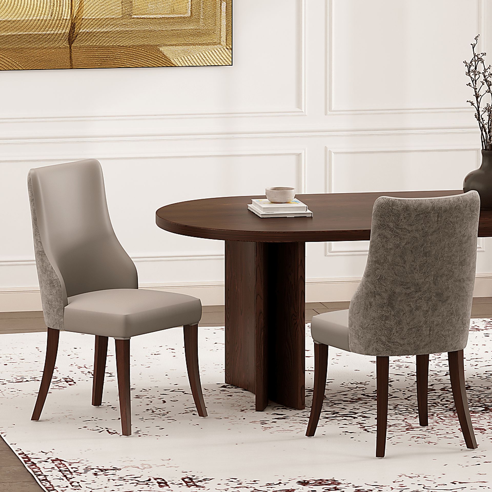 Herbcloud Taupe Dining Chair, Set of 2 - Image 2