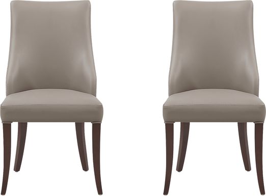 Herbcloud Taupe Dining Chair, Set of 2