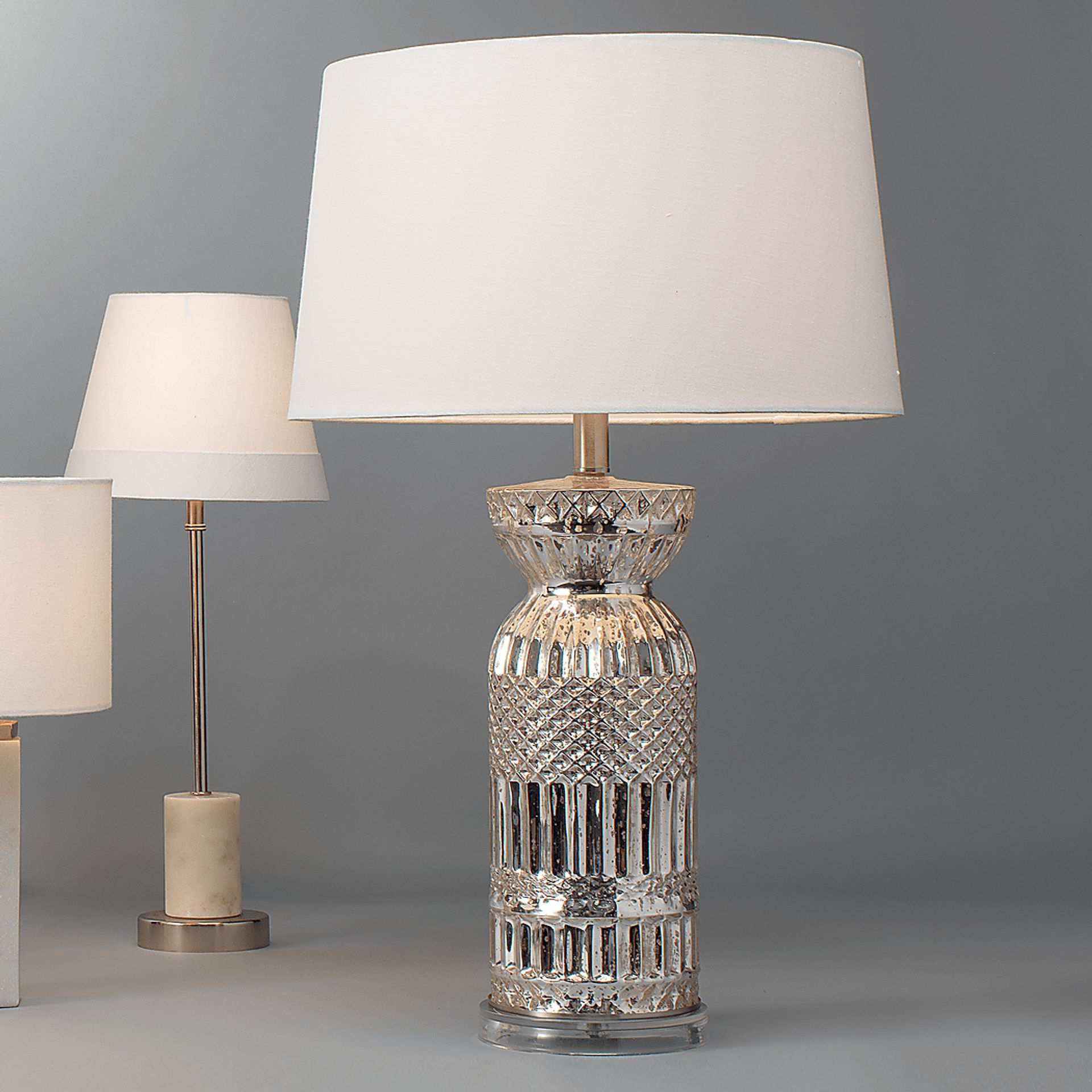 Herbert Peak Silver Lamp - Image 2