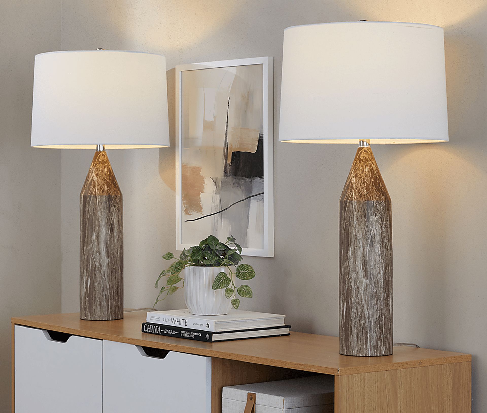 Herbert Summit Brown Lamp, Set of 2 - Image 3