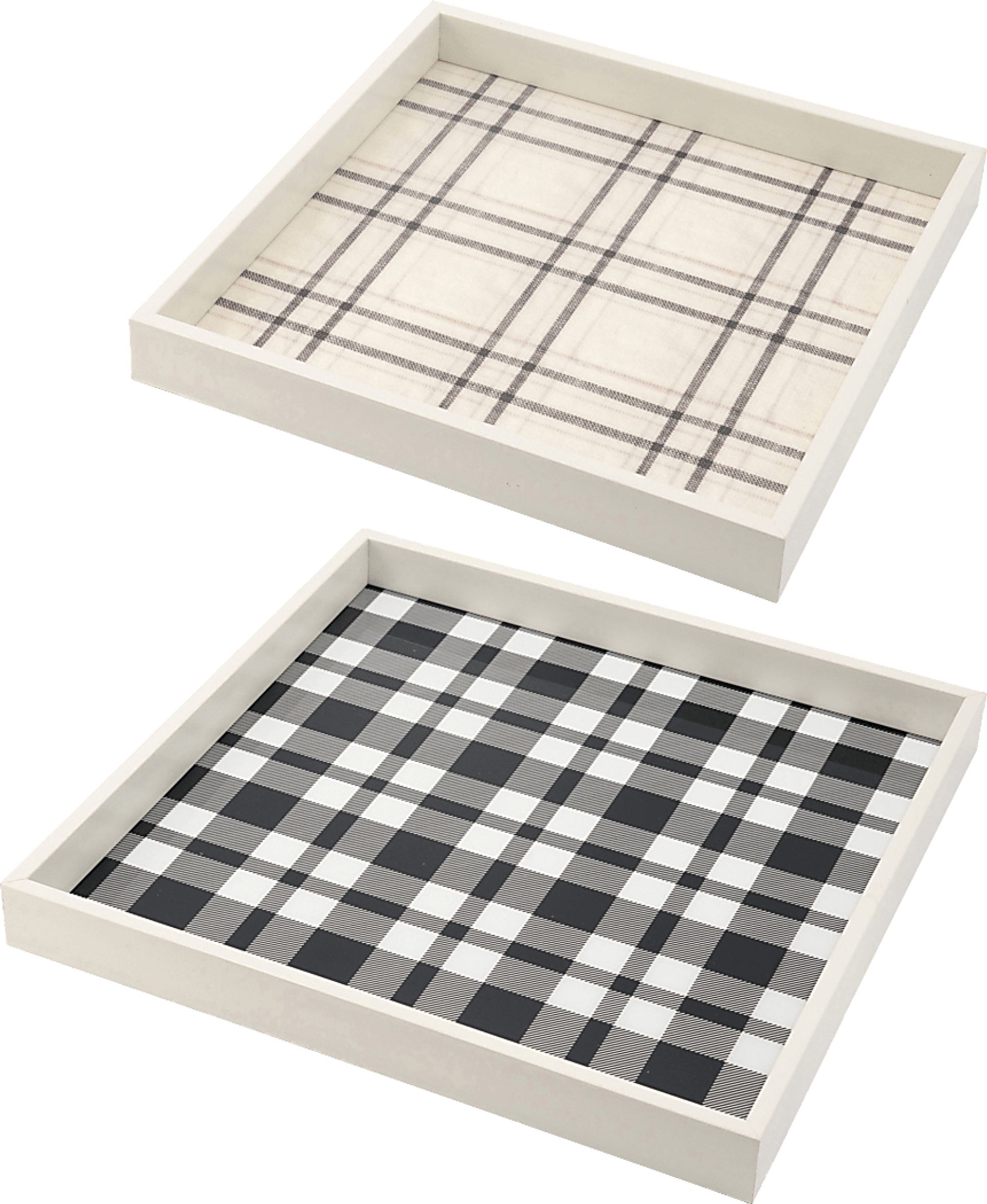 Herbforce White Tray, Set of 2 - Image 1