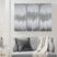 Herbst Gray Hand Painted Canvas 3 Piece Set