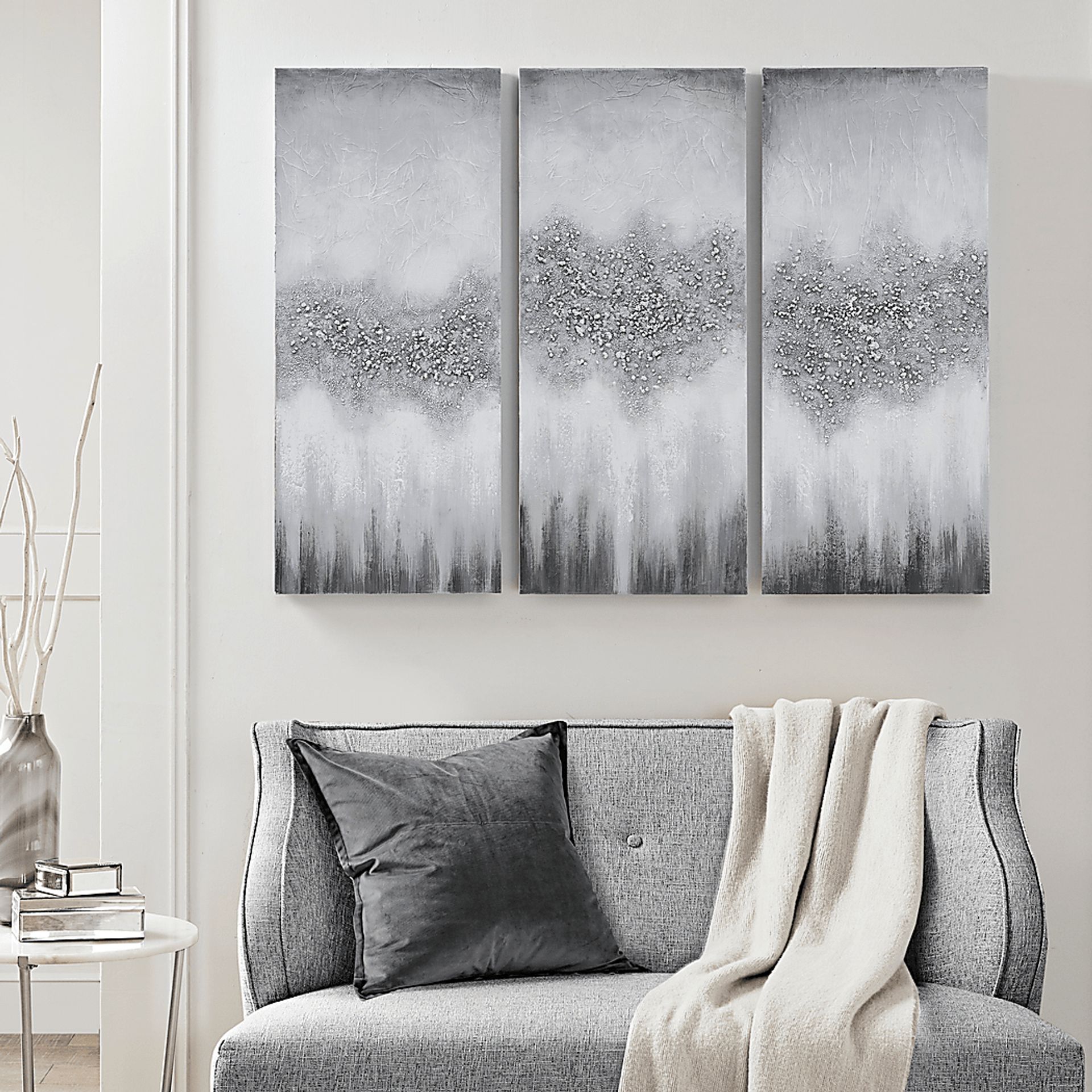 Herbst Gray Artwork, Set of 3 - Image 8