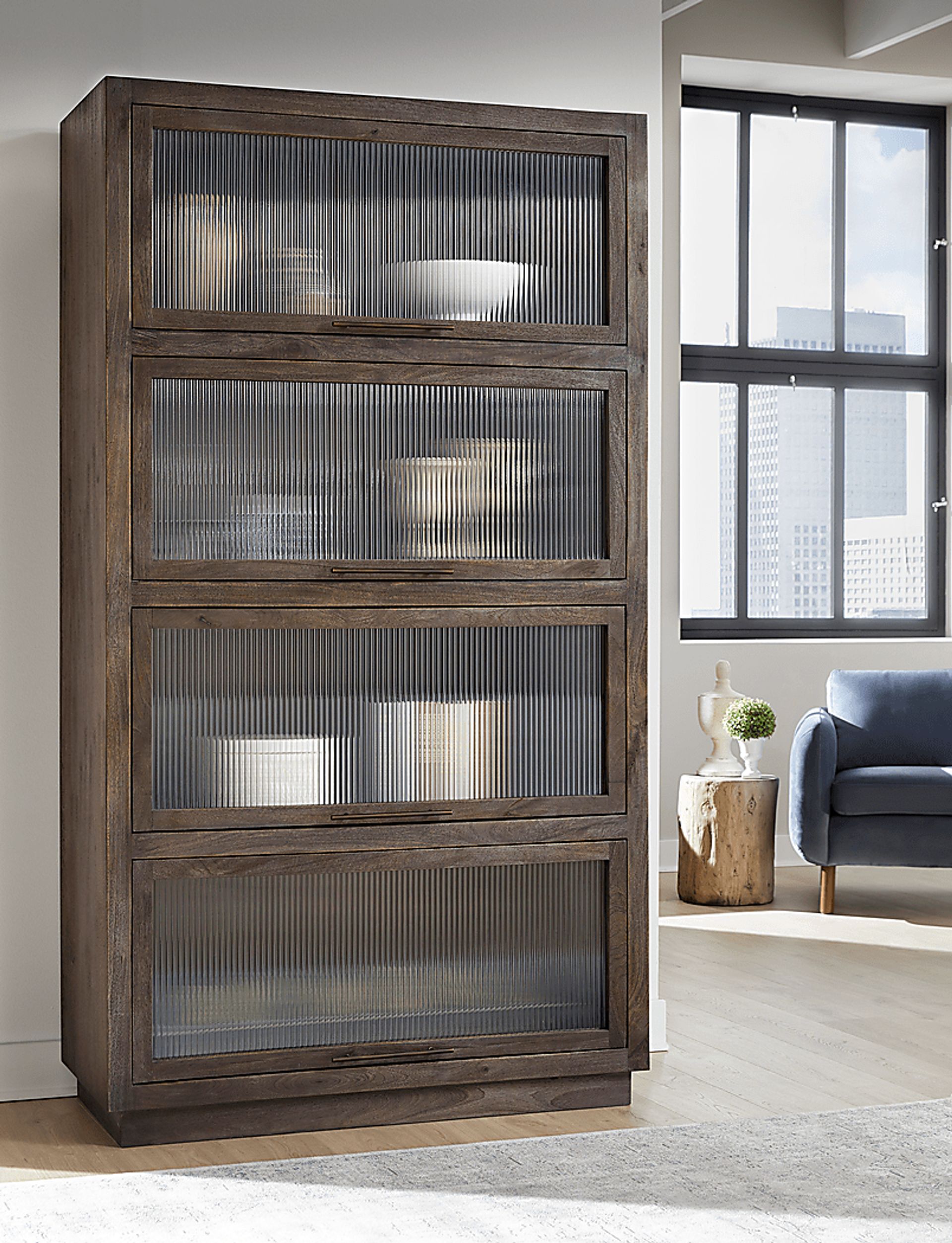 Herbwater Brown Curio Cabinet - Image 2