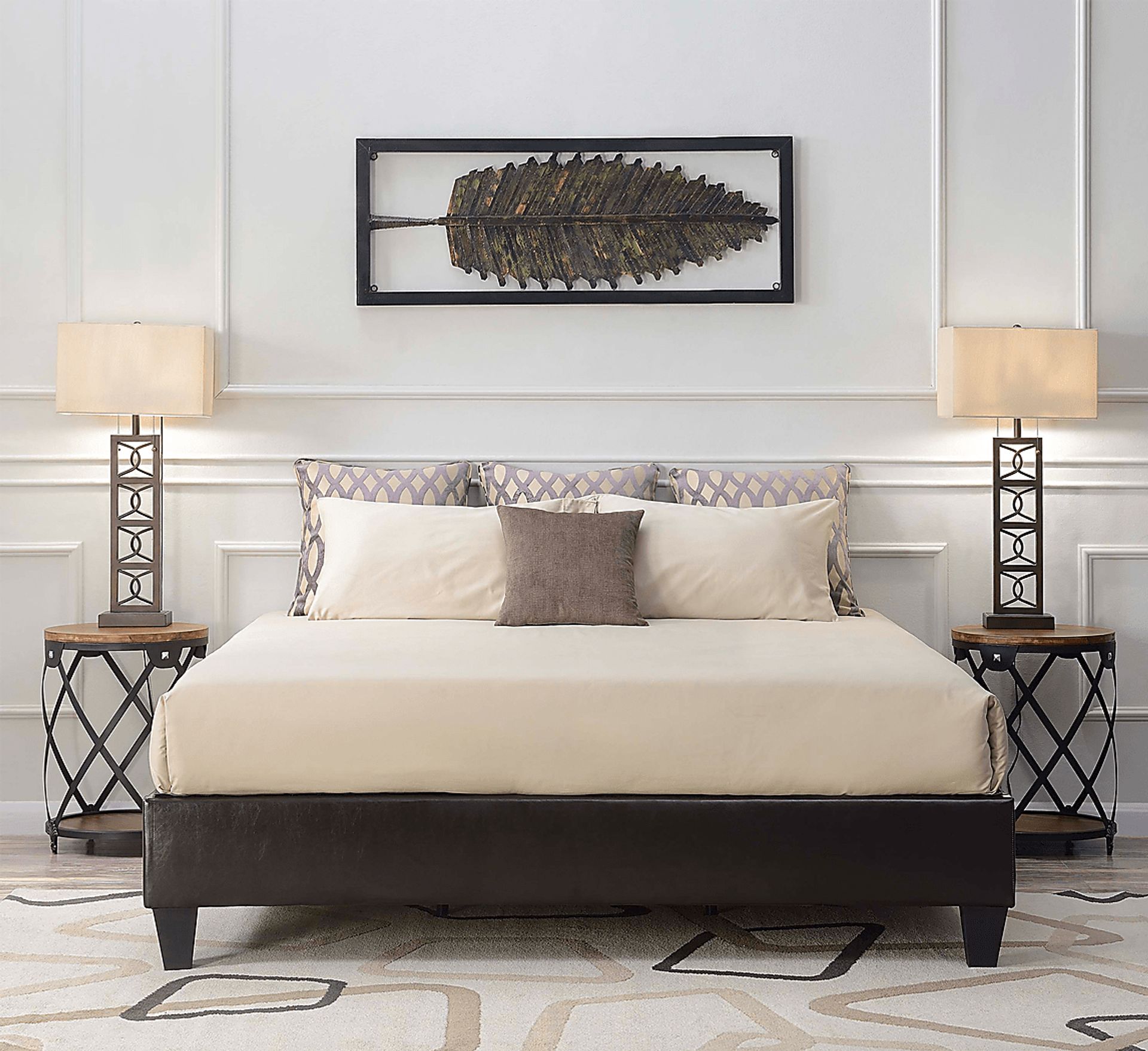 Herbworks Brown King Platform Bed - Image 2