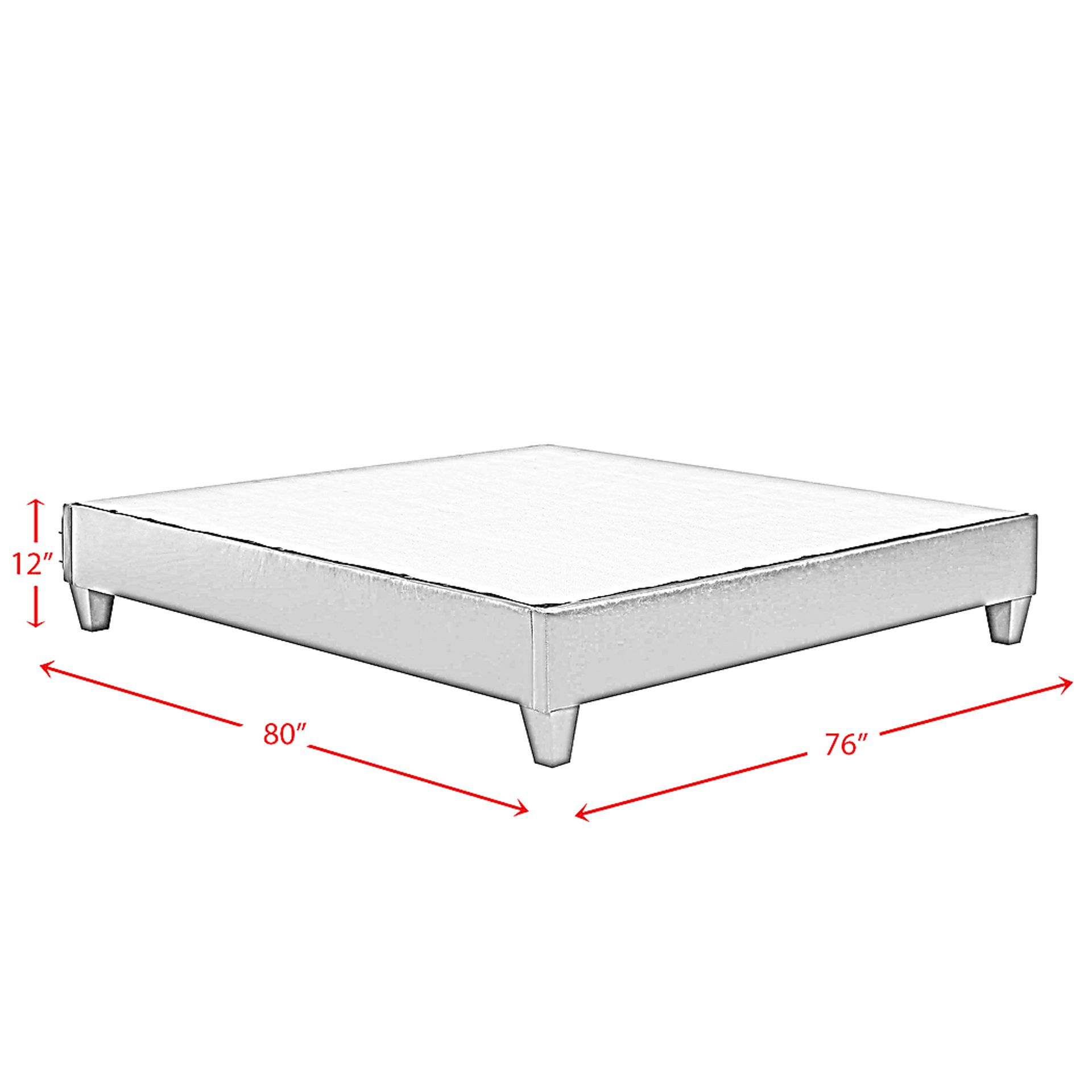 Herbworks Brown King Platform Bed - Image 3