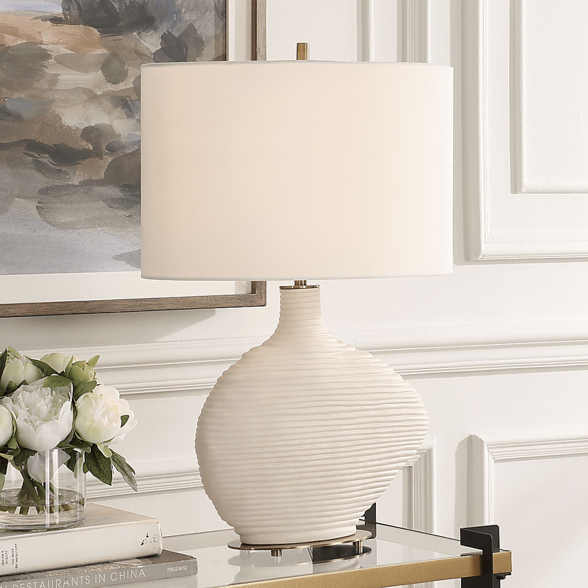 Hereford Cave White Lamp - Image 2
