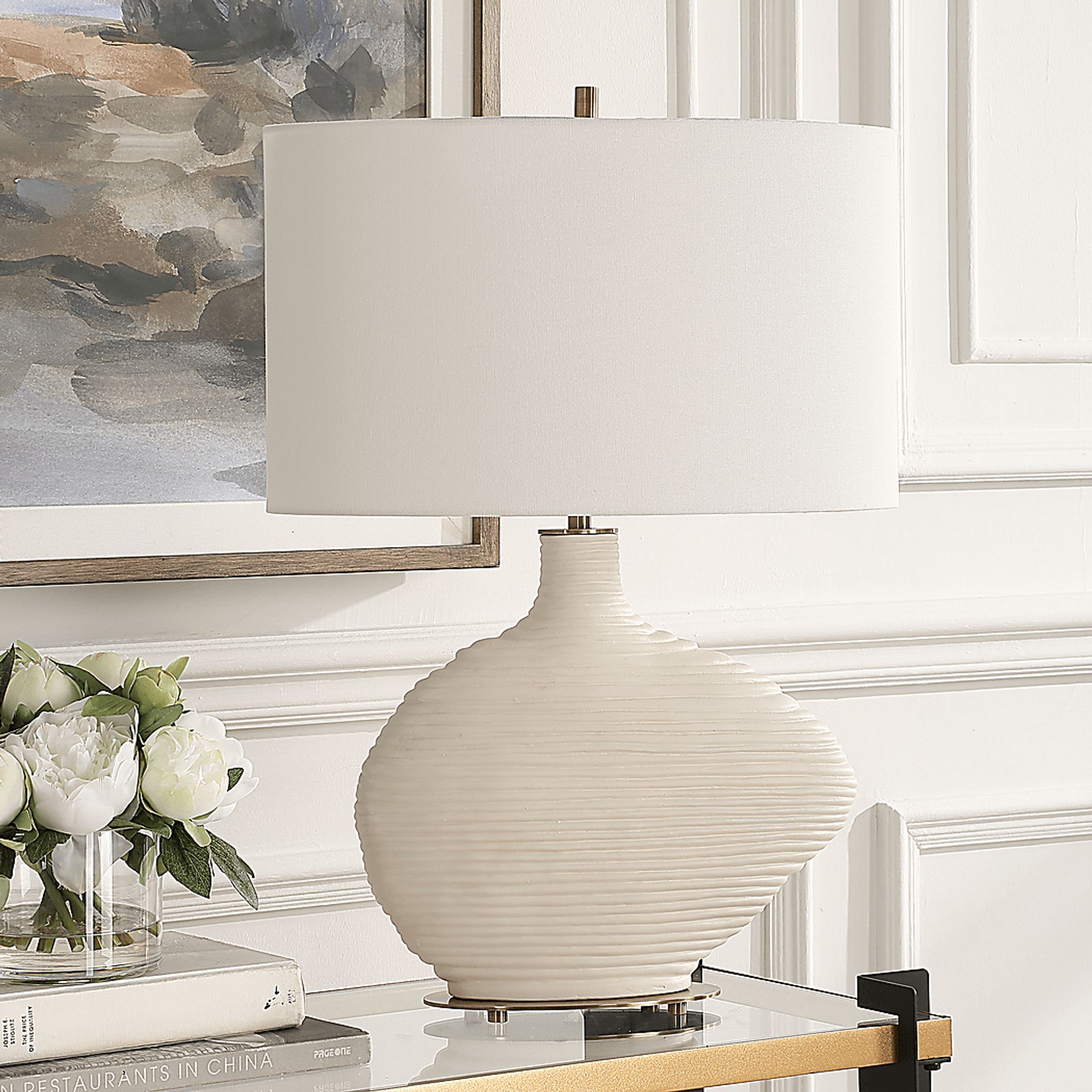 Hereford Cave White Lamp - Image 3