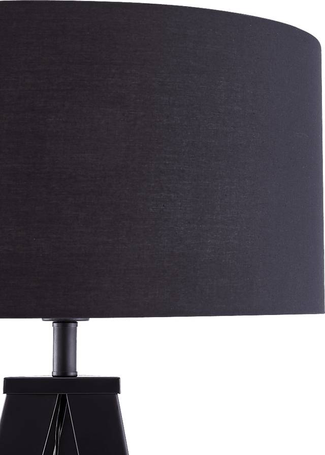 Hergett Black Floor Lamp - Thumbnail - Image 3