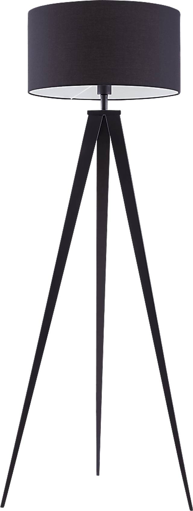 Hergett Black Floor Lamp - Thumbnail - Image 4