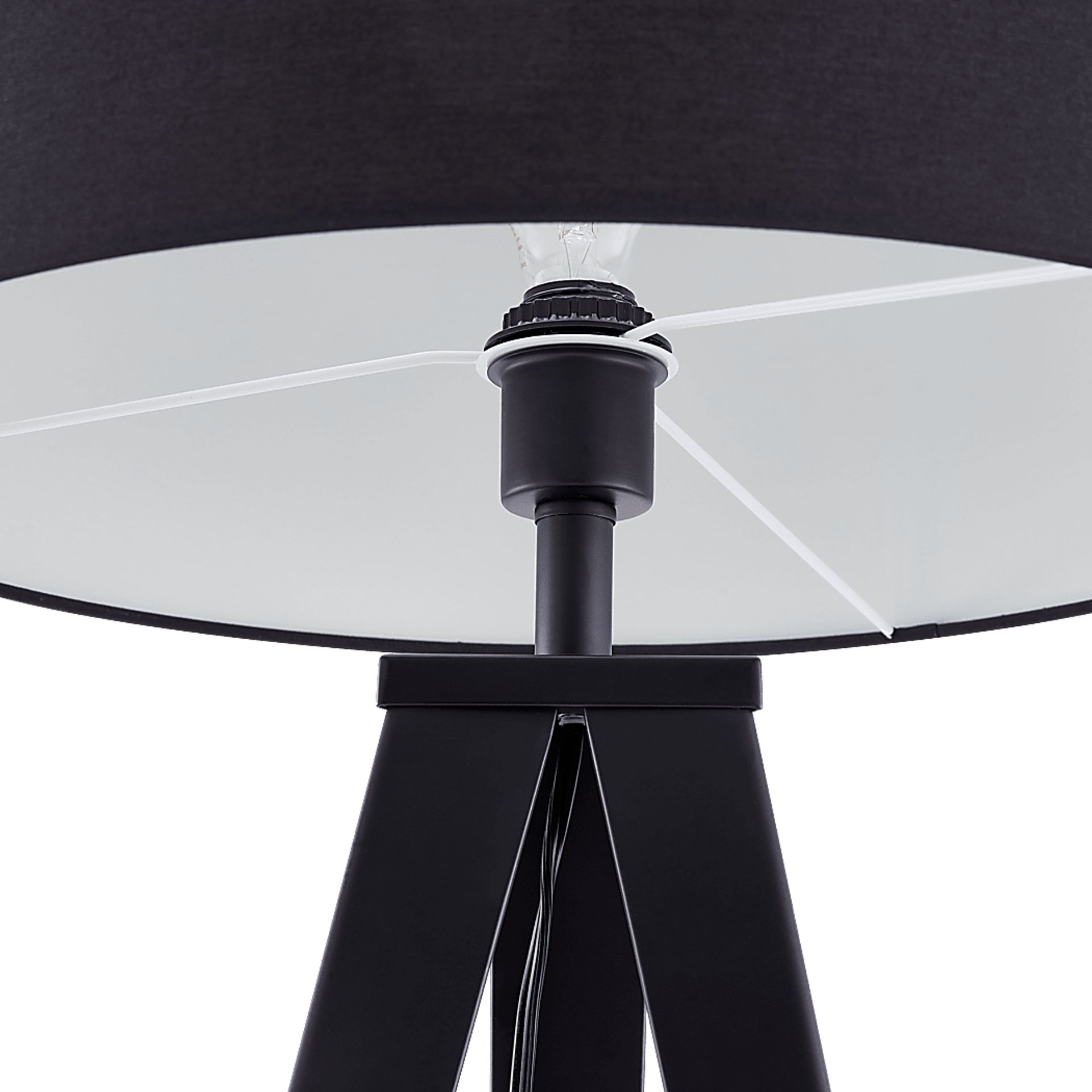 Hergett Black Floor Lamp - Image 5