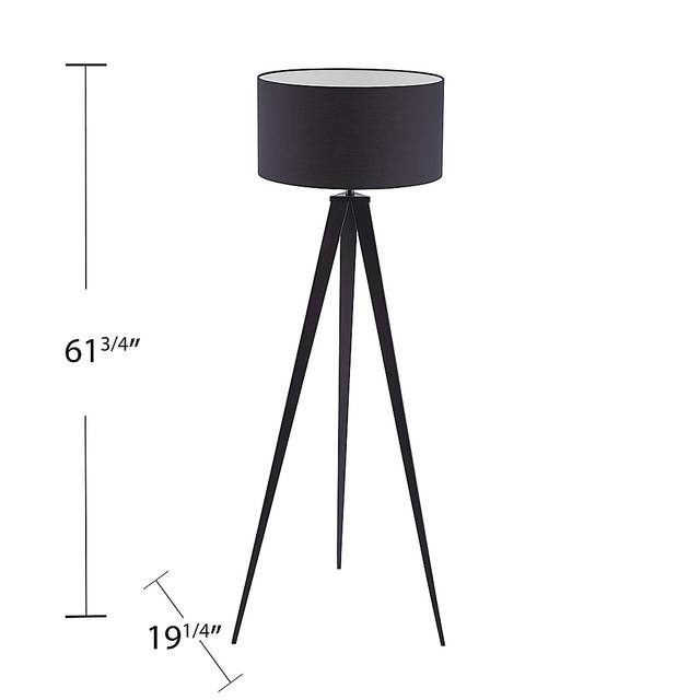 Hergett Black Floor Lamp - Thumbnail - Image 9