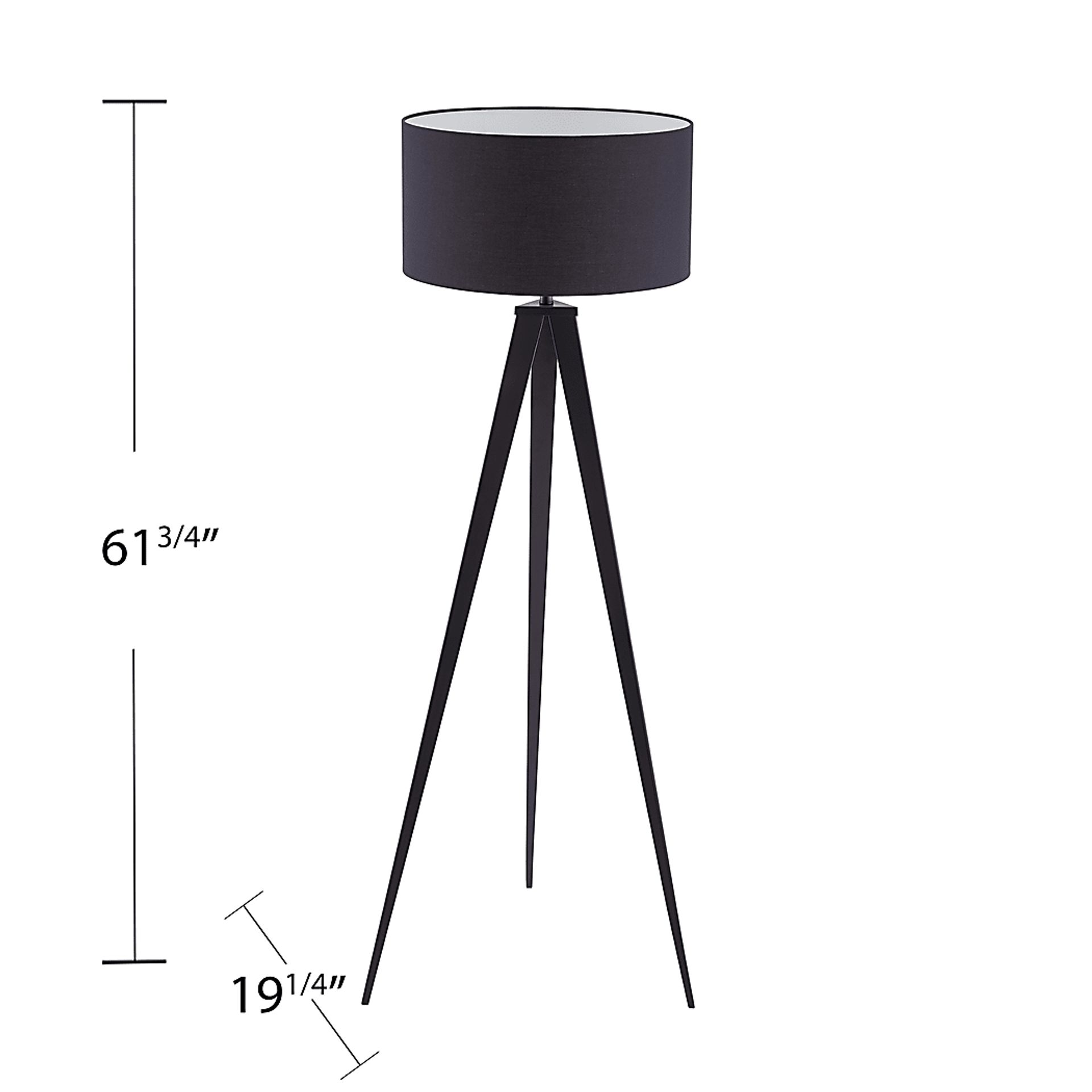Hergett Black Floor Lamp - Image 9