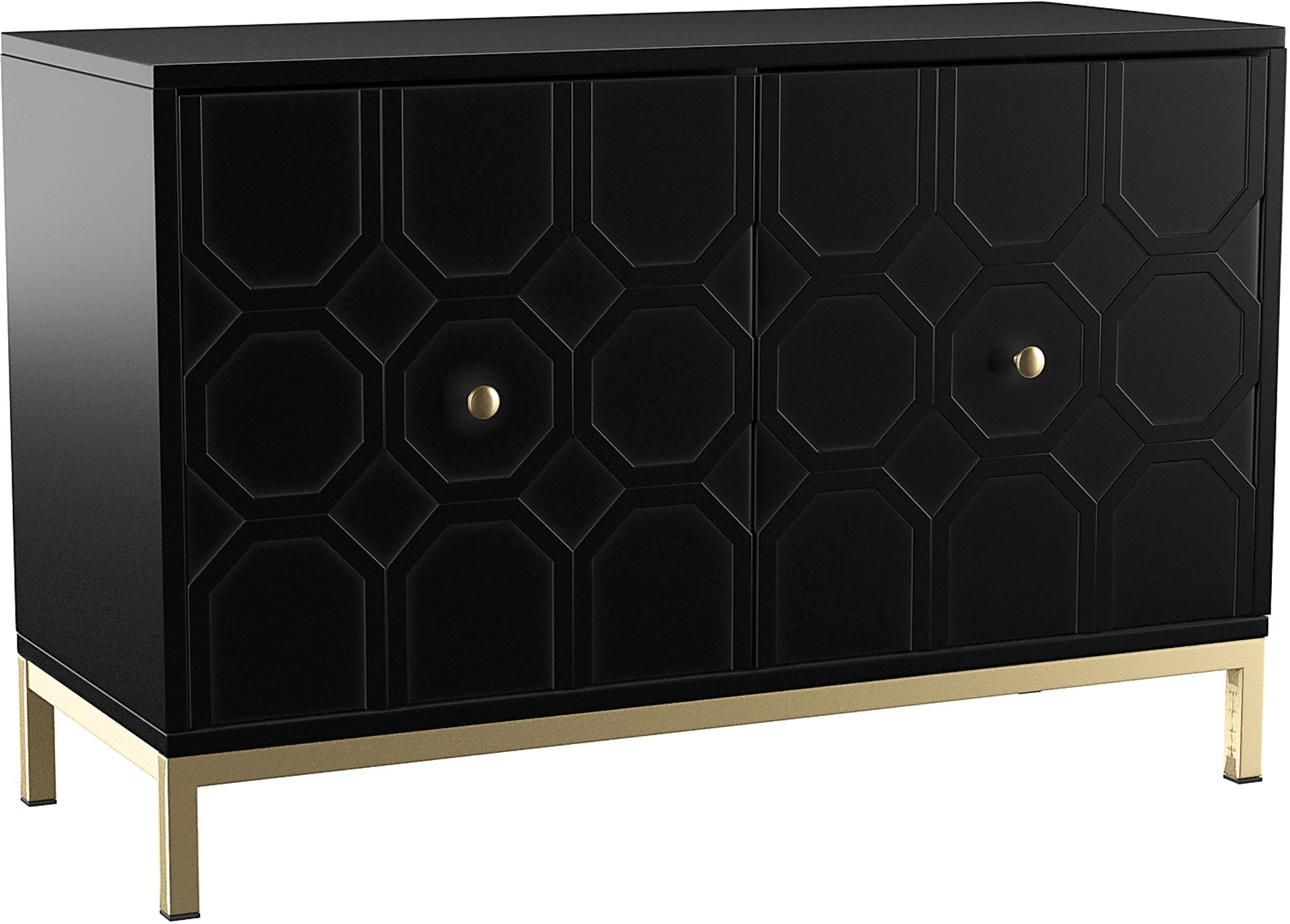 Hergot Black Accent Cabinet - Image 4