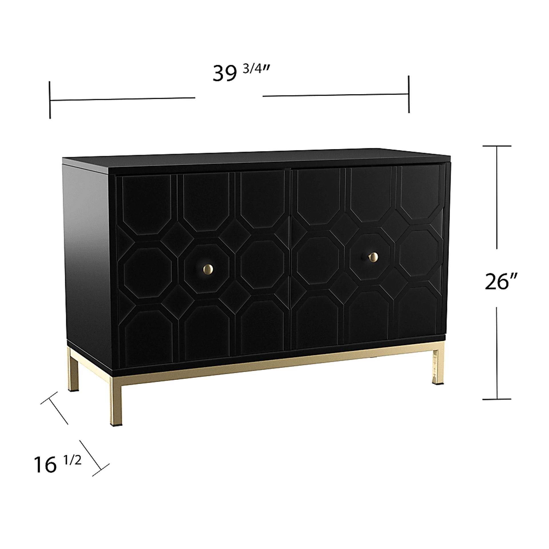 Hergot Black Accent Cabinet - Image 9