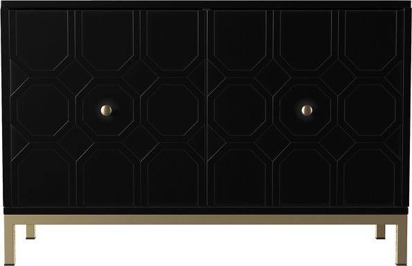 Hergot Black Accent Cabinet