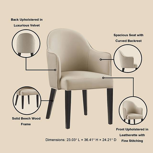 Herohut Beige Arm Chair - Thumbnail - Image 9