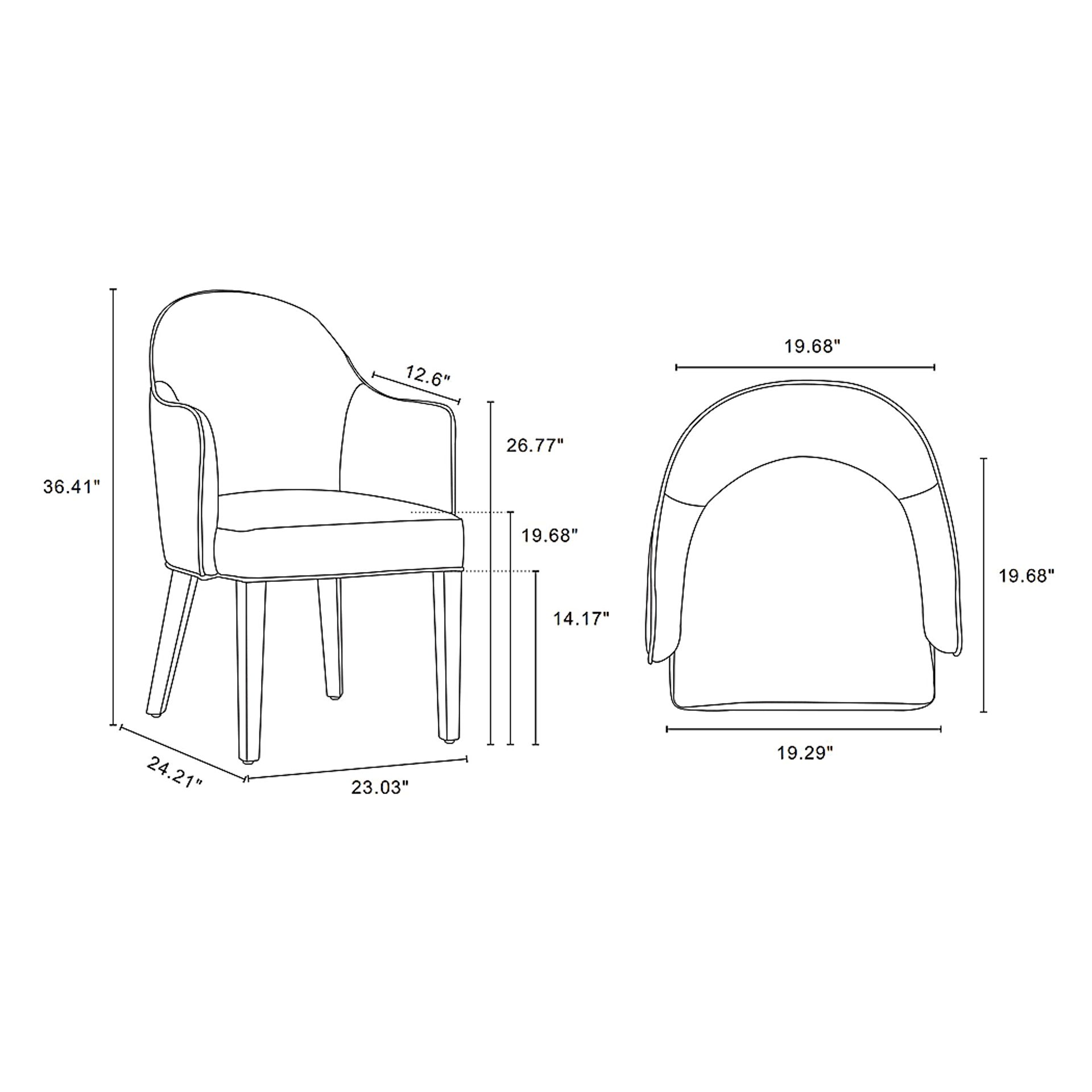 Herohut Beige Arm Chair - Image 3