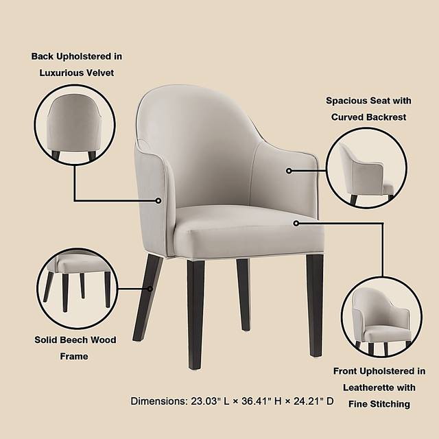 Herohut Light Gray Arm Chair - Thumbnail - Image 5