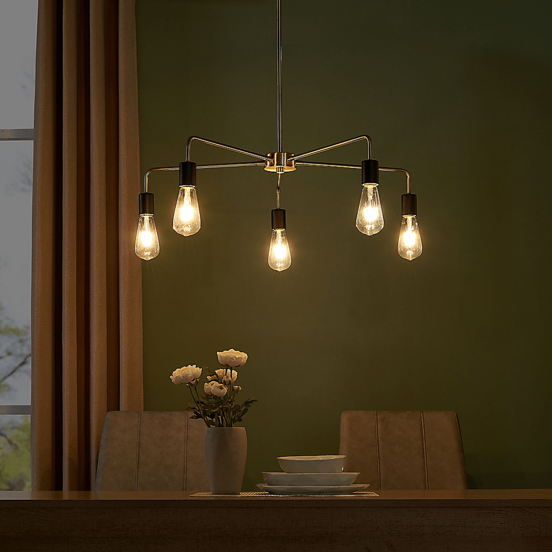 Heronswood Brass Chandelier - Image 5