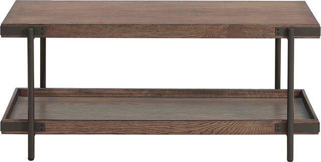 Herontye Brown Bench with Shelf - Thumbnail - Image 4
