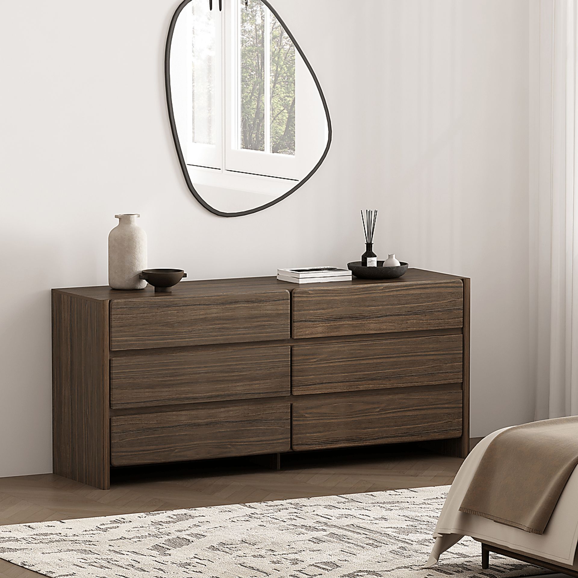 Herosunny Brown Dresser - Image 2