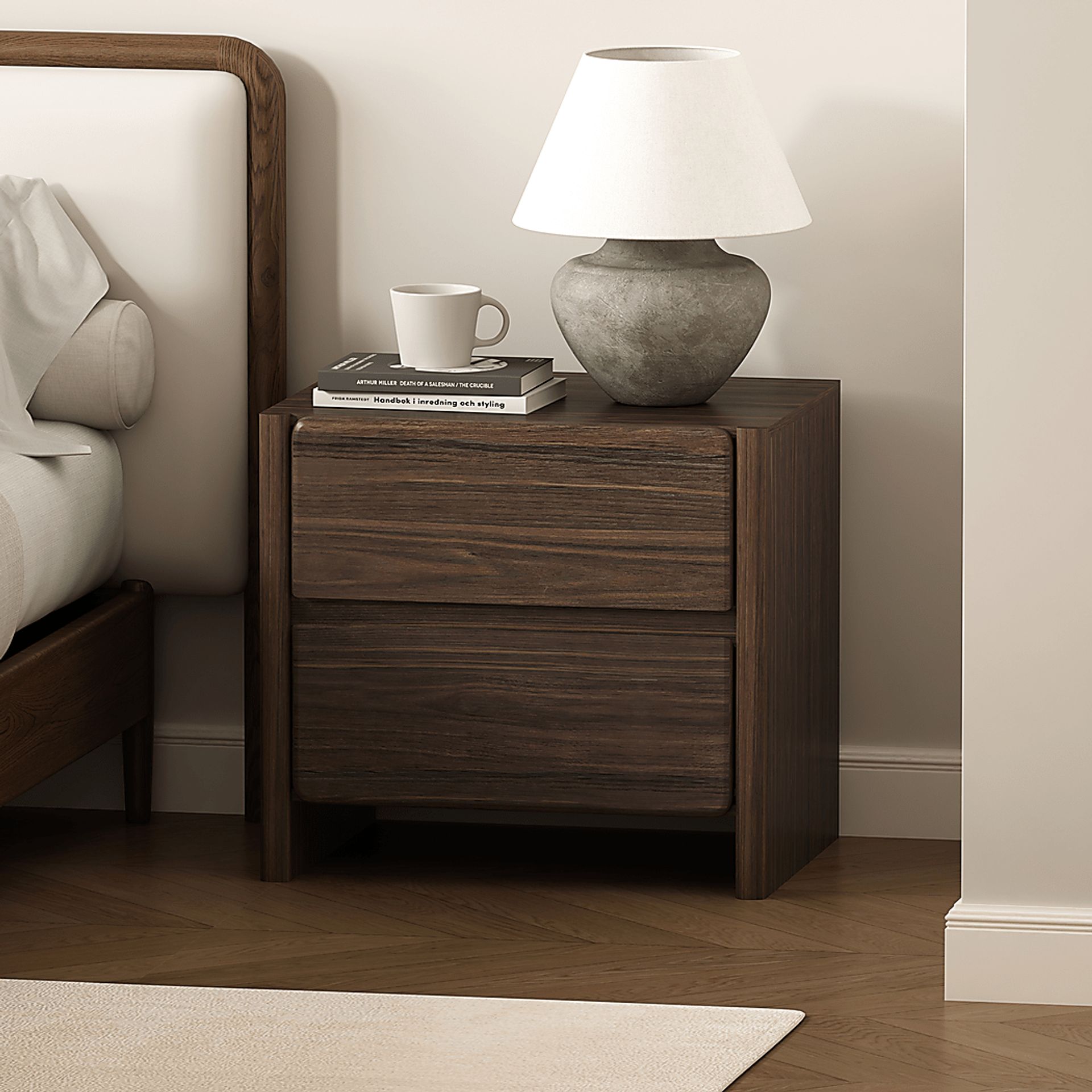 Herosunny Brown Nightstand - Image 2